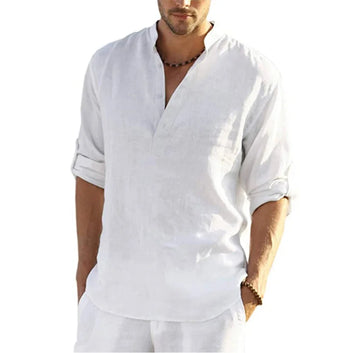 Sunset Breeze™ – Cotton Linen Shirt
